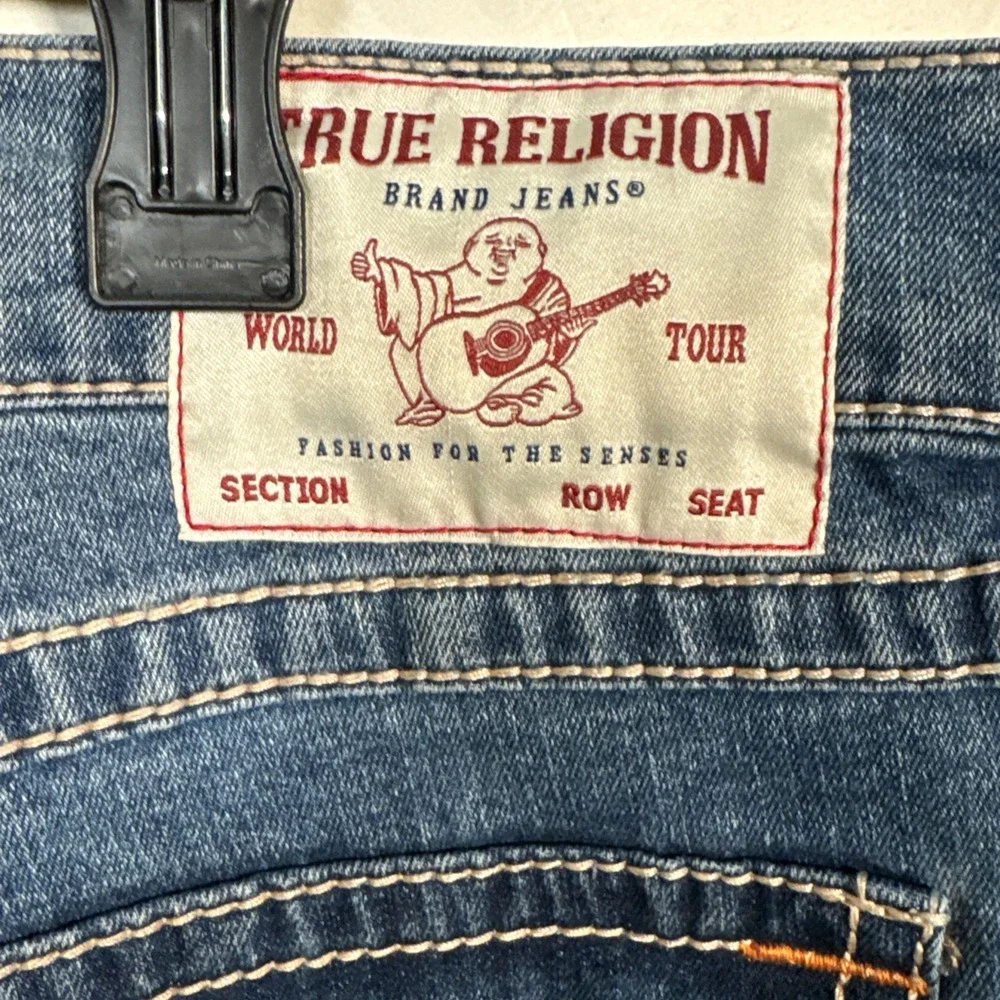 True Religion Ricky Relaxed Straight Jeans Men's W36 L34 Flap‎ Pocket NWT